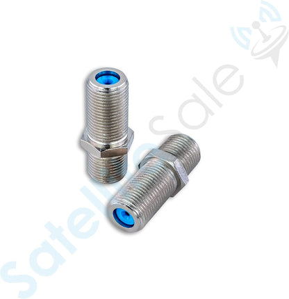 SatelliteSale  High Frequency F81 Female to Female F Type 3 GHz Coaxial Connectors (100PK)