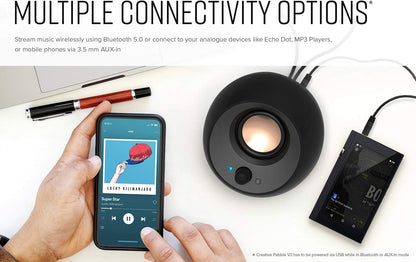 Creative Pebble V3 Minimalistic 2.0 USB-C Desktop Speakers with USB Audio PEBBLE V3 (OPEN BOX)