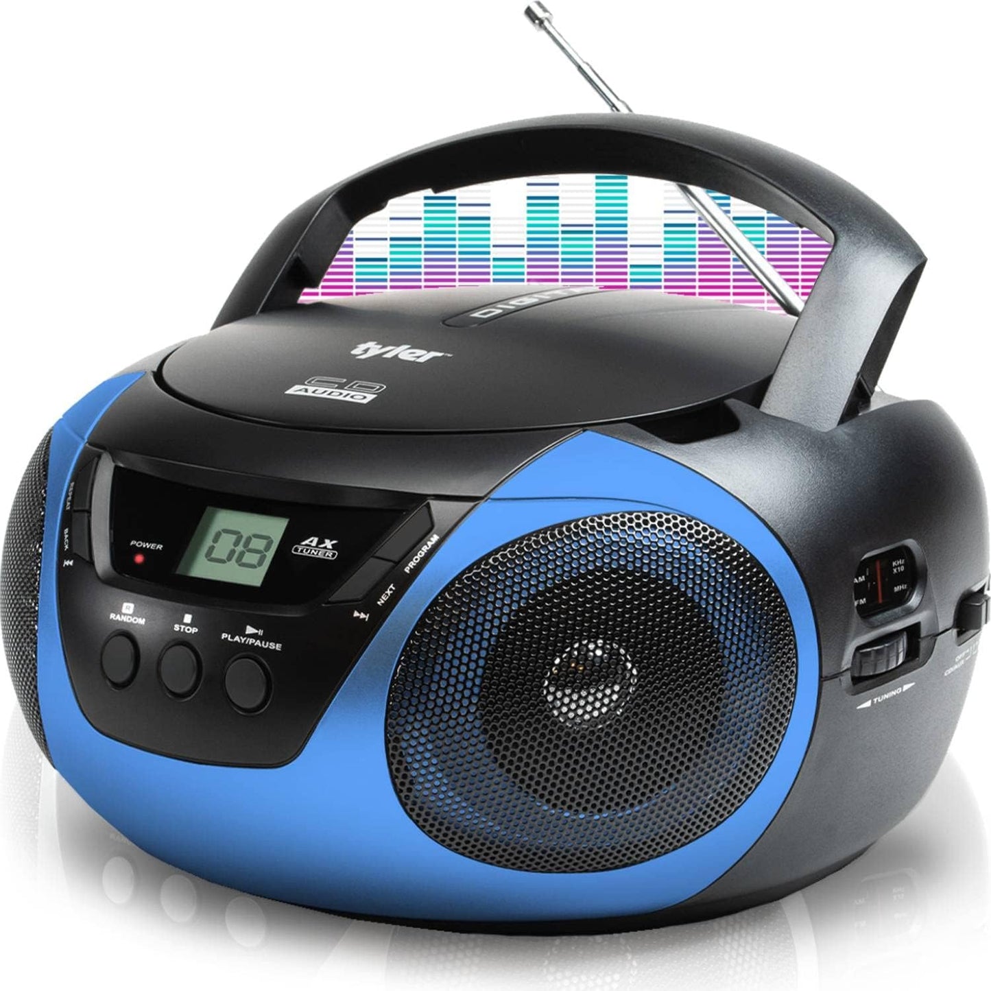 Tyler Portable Boombox CD Player AM/FM Radio TAU101
