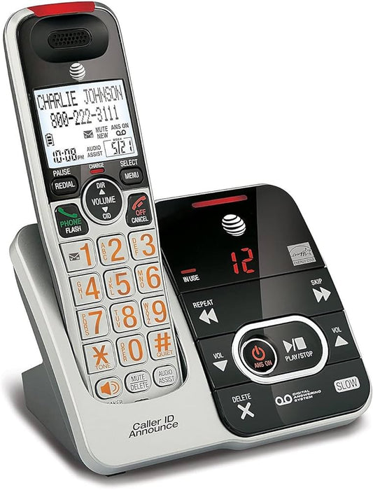At&T Corp CRL32102 Cordless Answering System w/CID Cordless Black/Silver