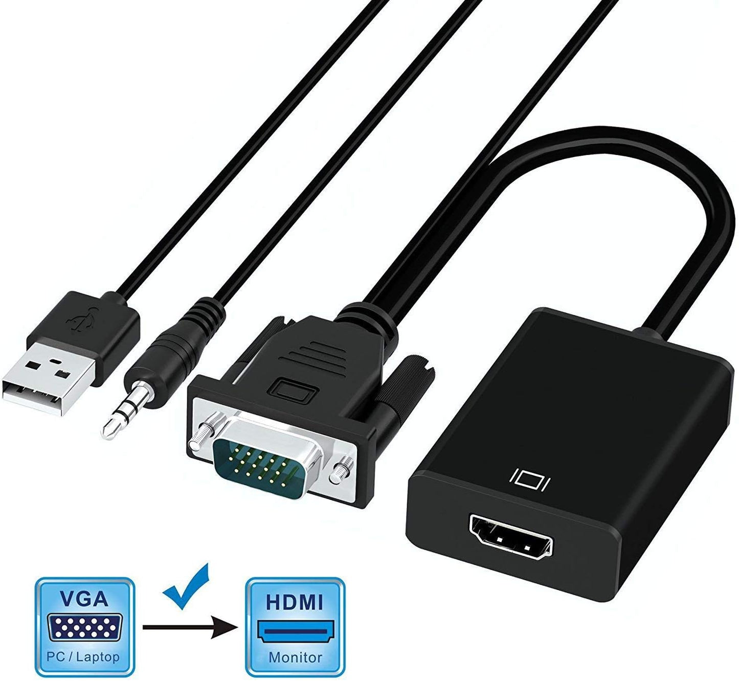 VGA to HDMI Adapter