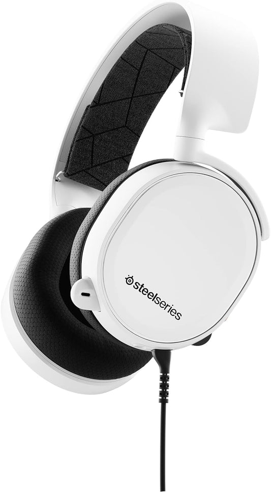 (BOÎTE OUVERTE) Console SteelSeries Arctis 3 - Casque de jeu filaire stéréo - Blanc