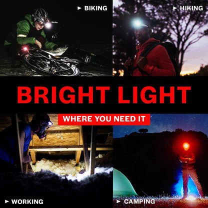 GearLight LED Headlamp Flashlight S500 [2 Pack] - Running, Camping, and Outdoor Headlamps