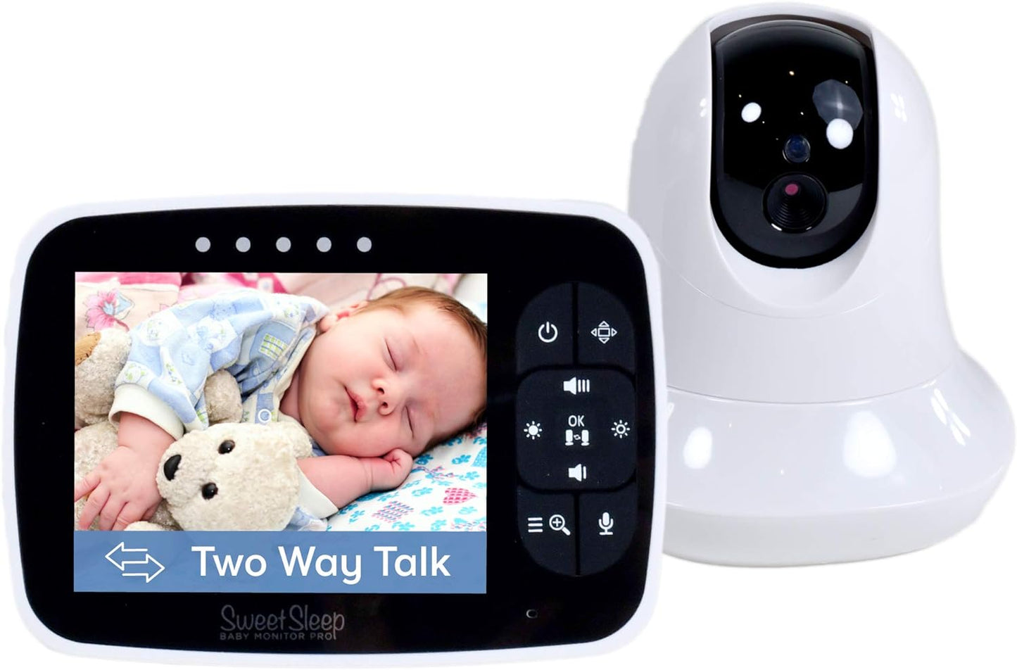 BABY MONITOR WITH CAMERA AND AUDIO, 3.2'' LCD SCREEN