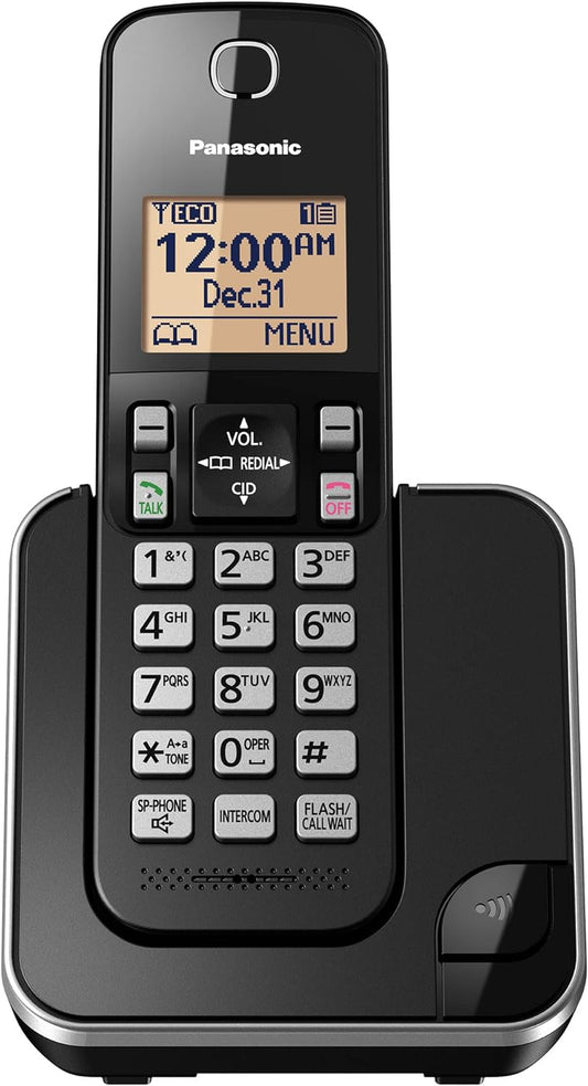 Panasonic KXTGC380B Dect_6.0 Téléphone fixe à 1 combiné