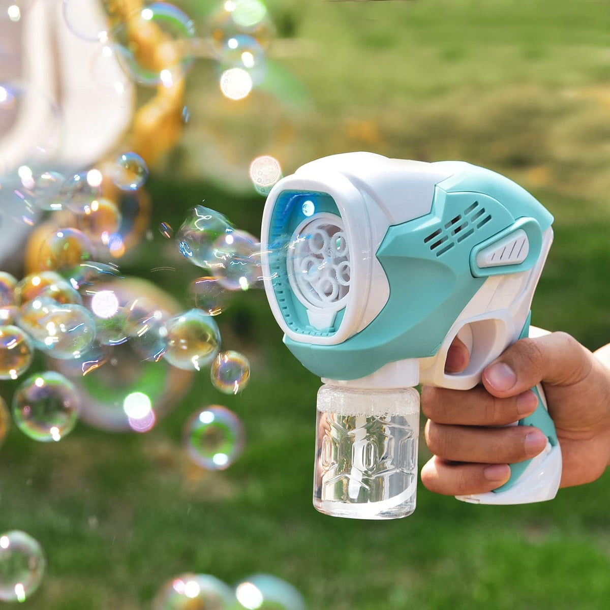 Fun Little Toys – 2-Pack Toy Bubble Blaster Gun Kit With Liquid F-742