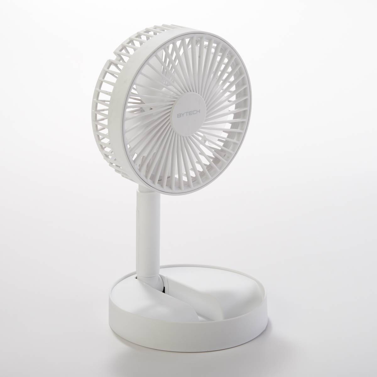 Foldable Telescopic Fan-White BY-MC-FN-108-WT