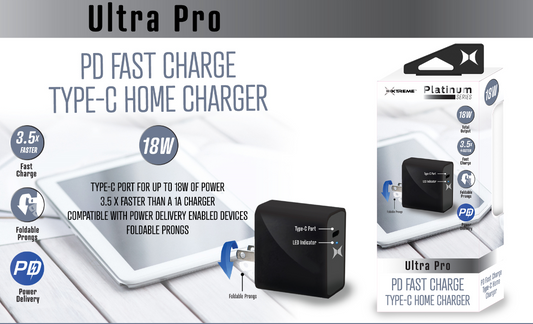 XHC8-1024-BLK_PD Fast Charge Type-C Home Charger