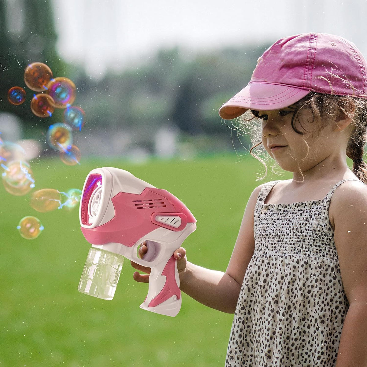 Fun Little Toys – 2-Pack Toy Bubble Blaster Gun Kit With Liquid F-742