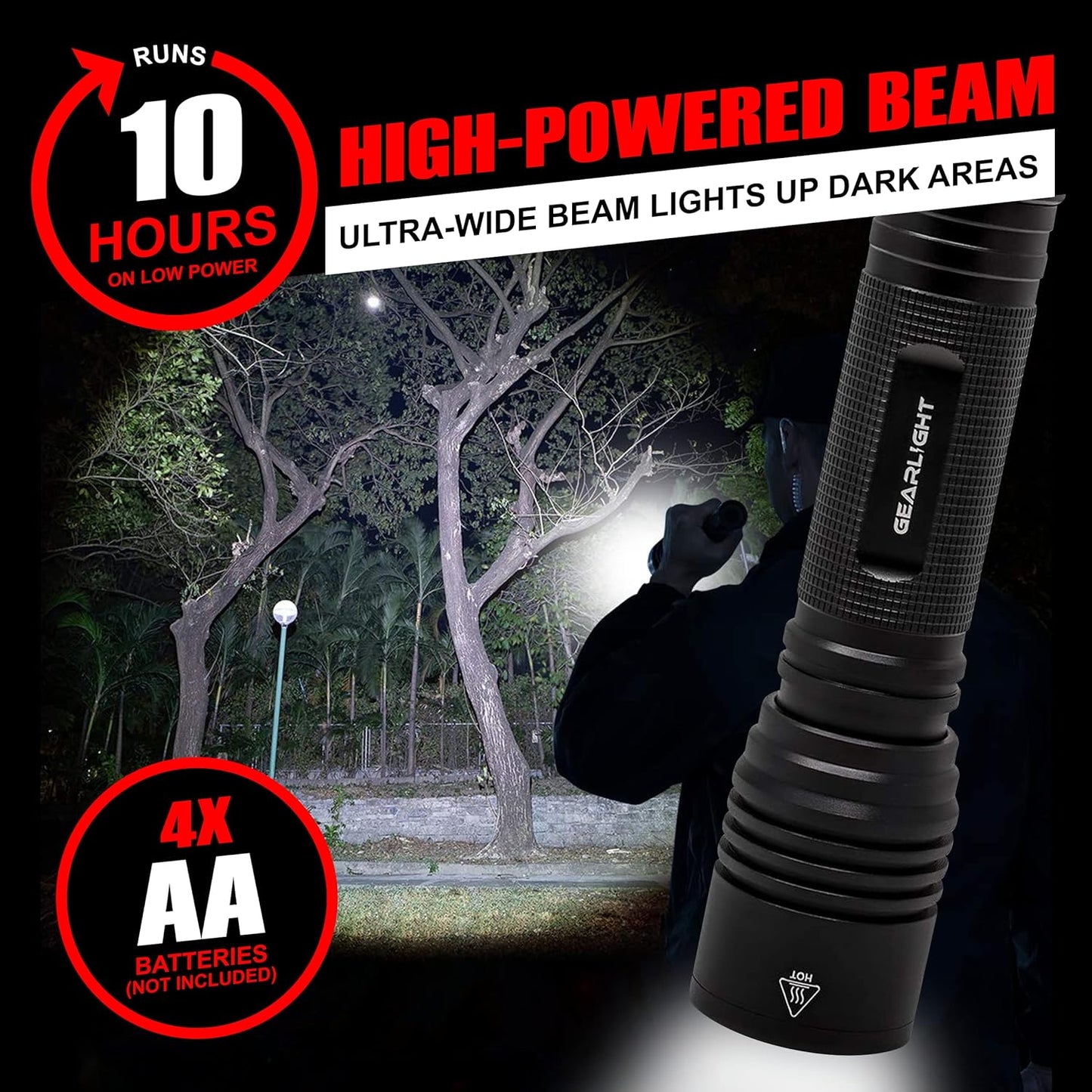 GearLight High-Powered LED Flashlight S2000