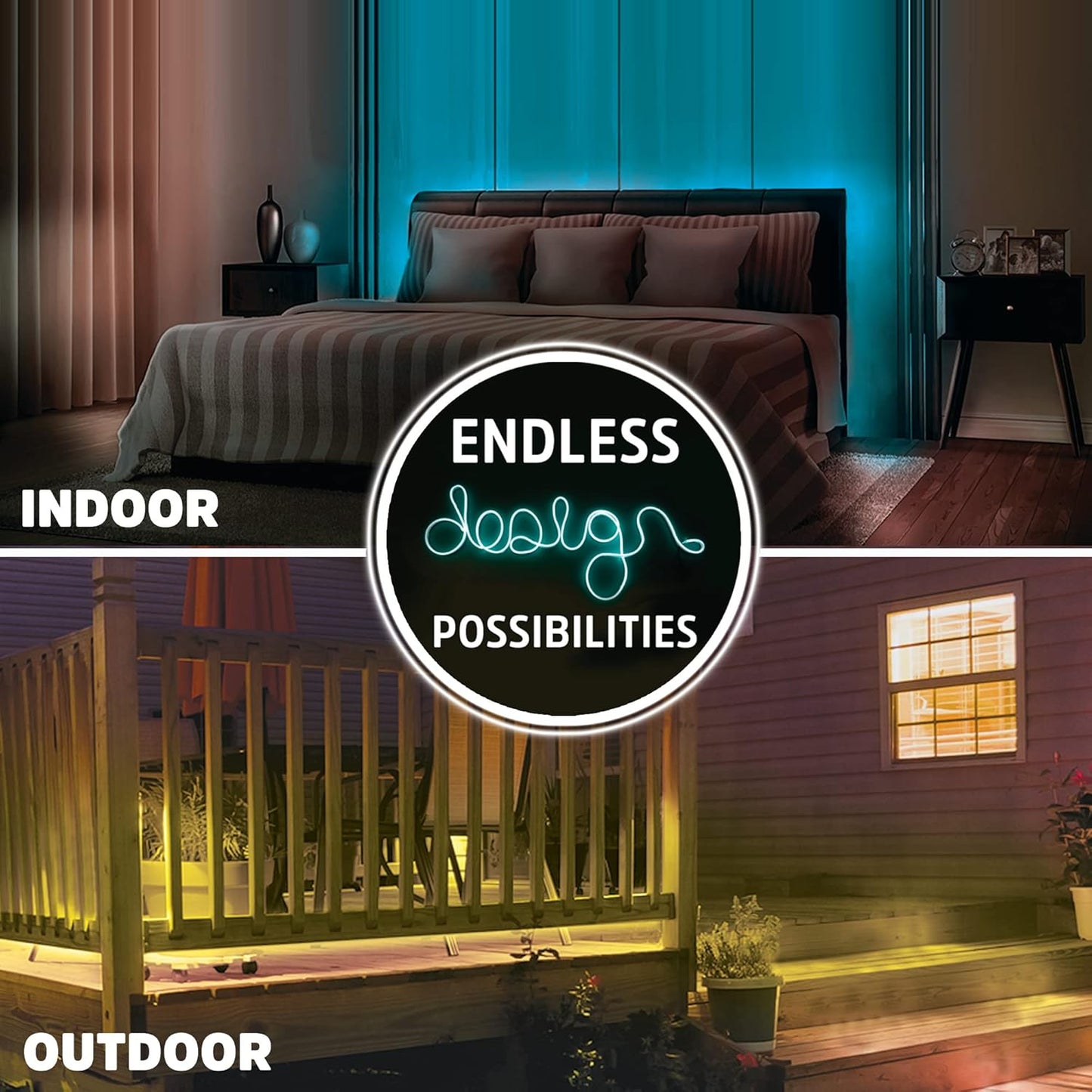 Energizer 16.5ft Smart Wi-Fi Indoor/Outdoor LED Strip light EOS2-1002-RGB