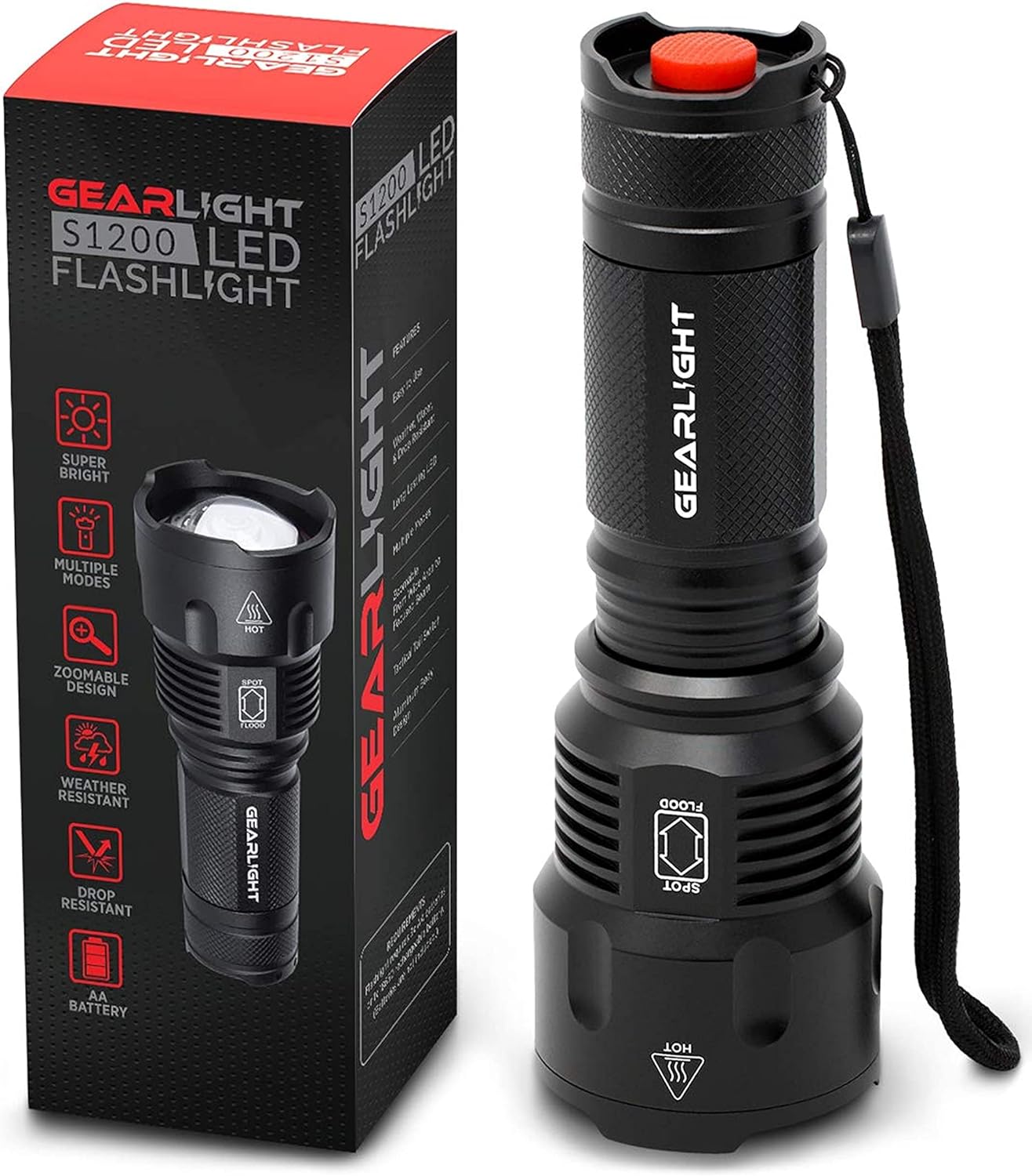 GearLight High-Powered LED Flashlight S1200
