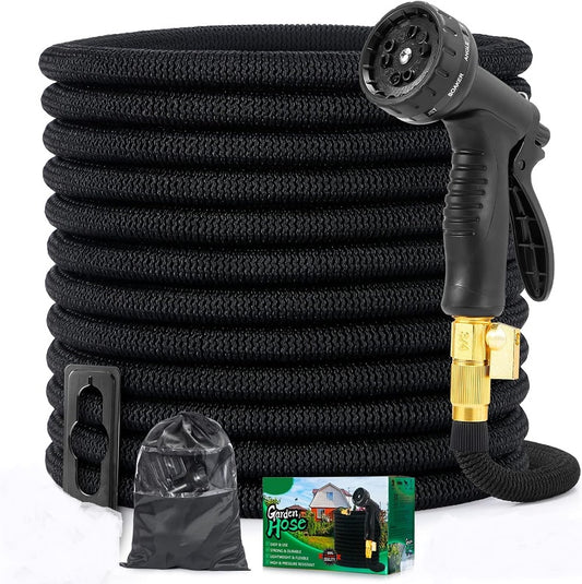 Expandable Garden Hose 50ft with 10 Function Spray Nozzle