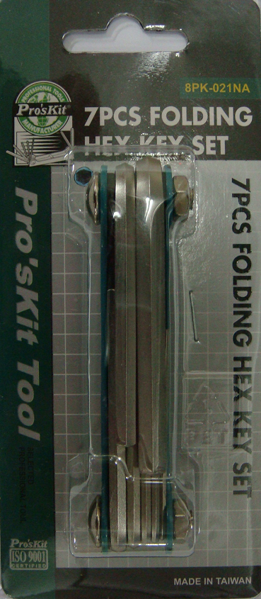Pro'sKit Folding Type Hex Key Set(inch) – Prosonic Canada inc.