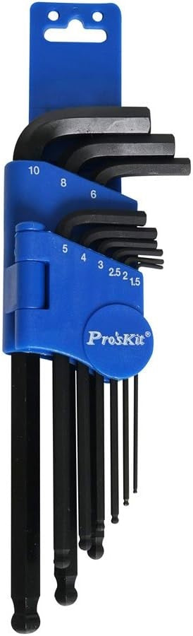 Pro’skit 8PK-028 9Pcs Ball-Point Hex Key Set – Prosonic Canada inc.