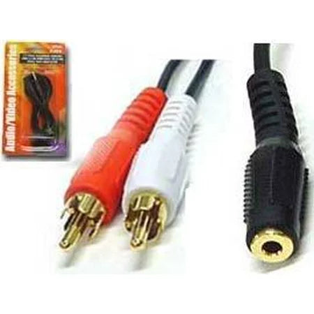 3.5mm Stereo Male to 2 RCA Y Cable