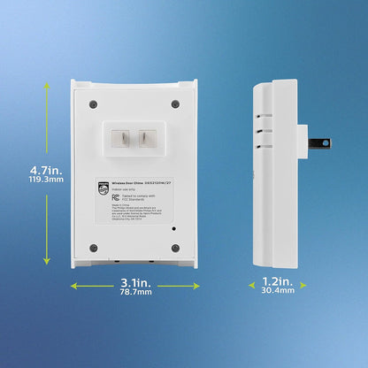 CARILLON DE PORTE SANS FIL FONCTIONNANT SUR BATTERIE PHILIPS