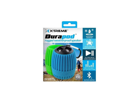 Xtreme Cables Durapod Rugged Weatherproof Speaker - Blue & Green