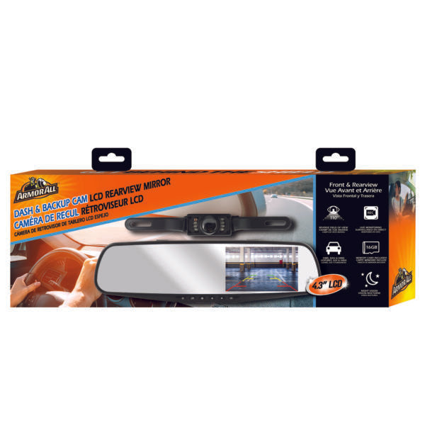 ARMORALL Rearview Mirror Dash/Backup Camera