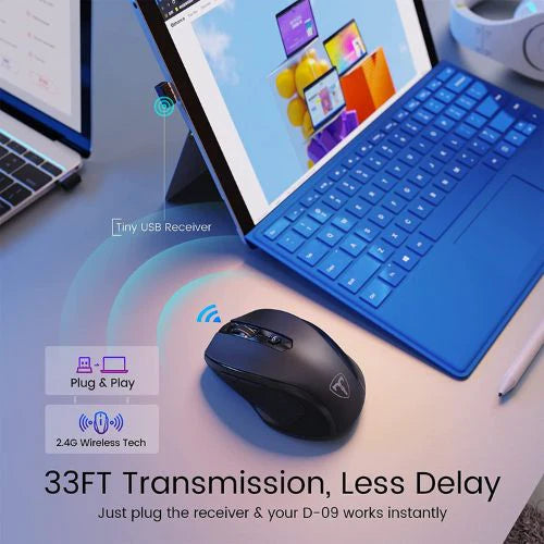 CA57BN - MOUSE OPTICAL WIRELESS 2.4GHZ ERGO GRIPS