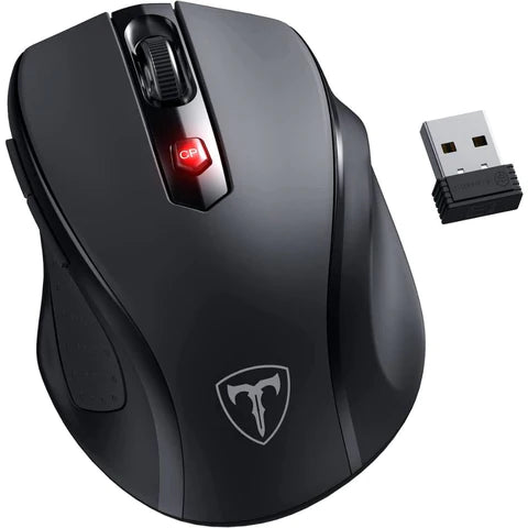 CA57BN - SOURIS OPTIQUE SANS FIL 2.4GHZ POIGNÉES ERGO 