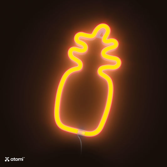 Pineapple-Shaped Neon Light