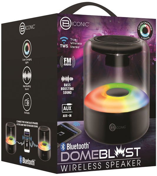 BICONIC DOME BLAST WIRELESS SPEAKER BC-AU-BS-164-BK