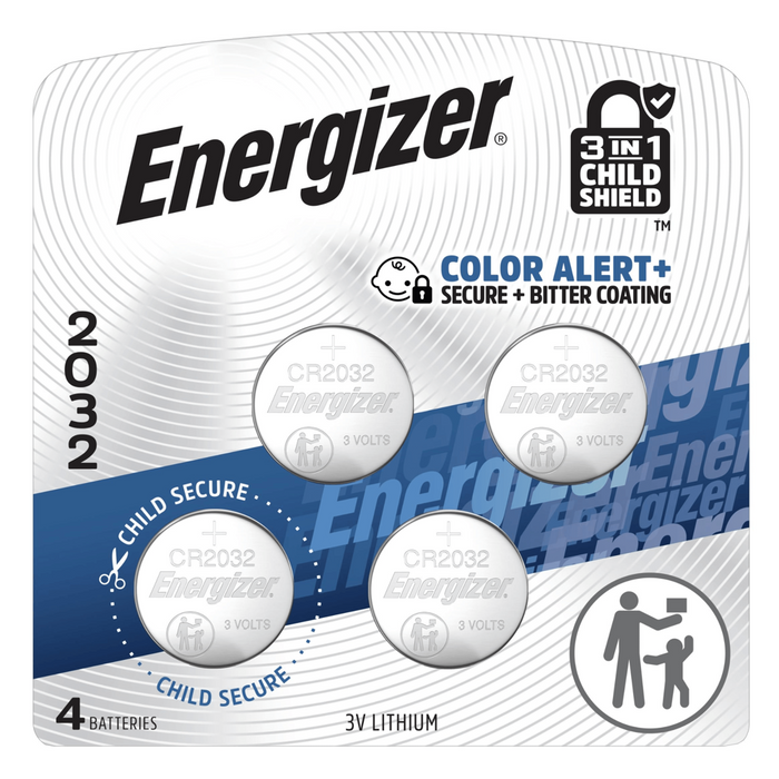 ENERGIZER LITHIUM CR-2032-4PCS 0039800117274 EXP: 2037