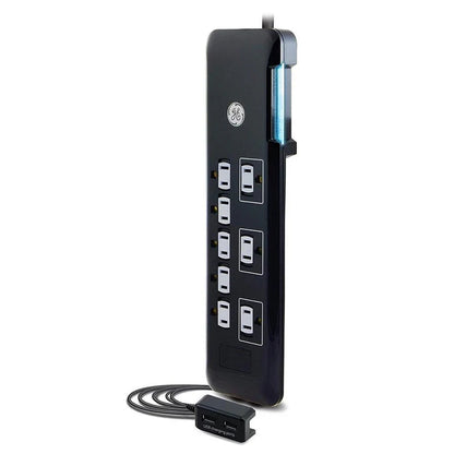 GE 34117 8 Outlet + 2 USB Ports UltraPro Surge Protector 2160 joules