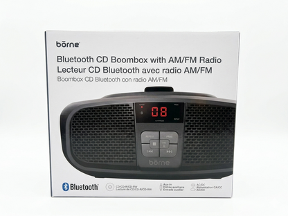 BORNE CD BLUETOOTH FM RADIO BOOM BOX PRCD685B
