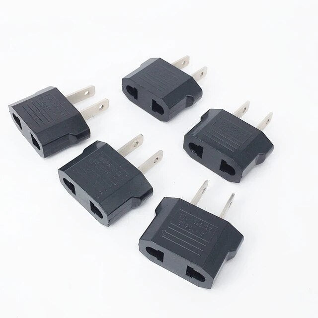 100 pcs Travel Europe to  USA  Adapter Wall Plugs