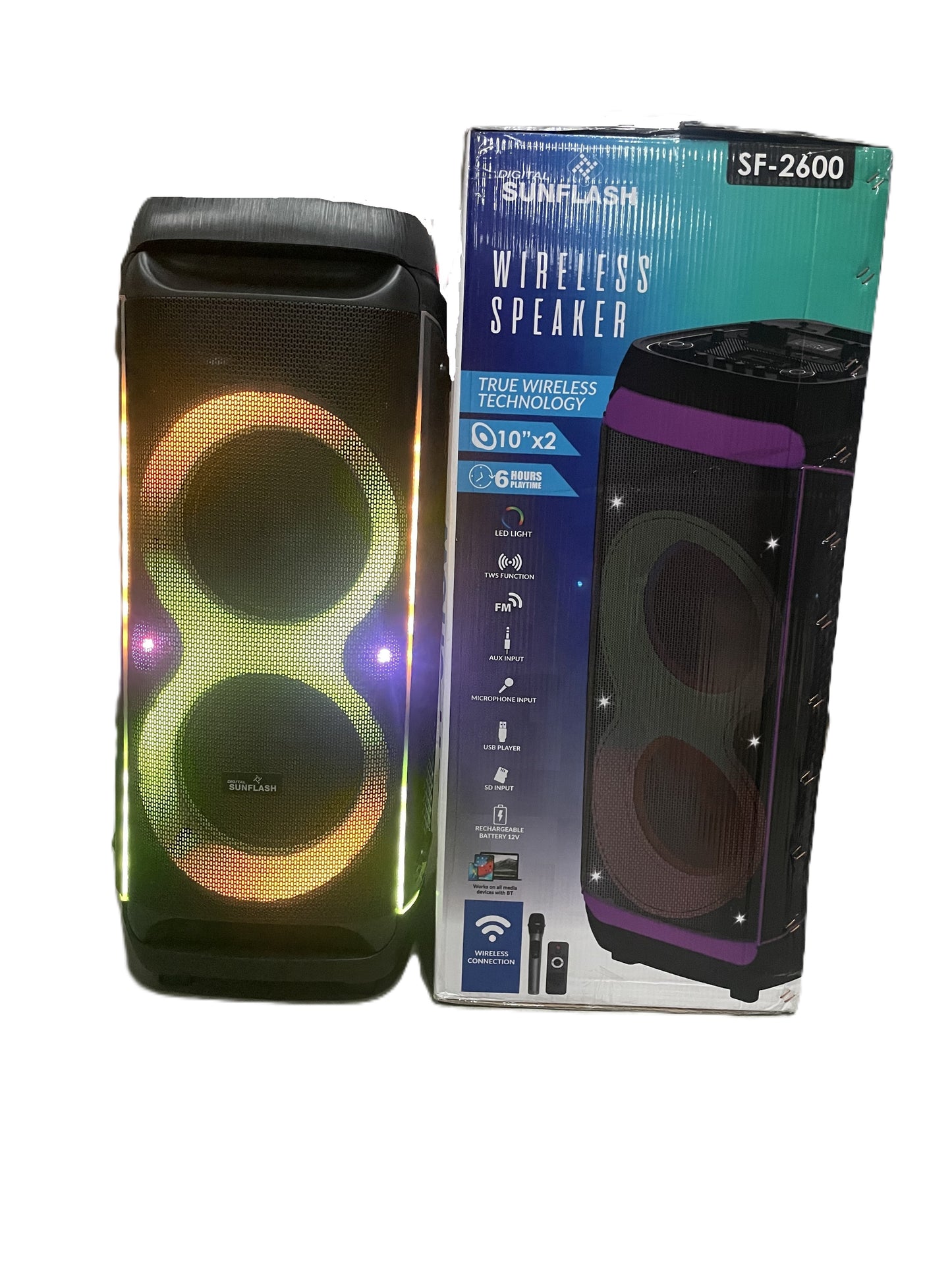 Digital Sunflash SF-2600 Bluetooth 1500W Speaker TWS