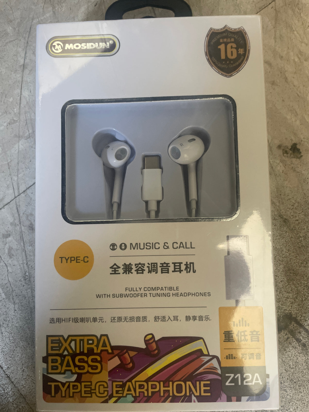 MOSIDUN Z12A extra bass type-c earphone