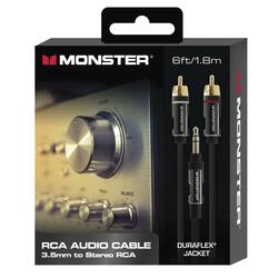MONSTER 3.5MM TO 2 RCA Y CABLE 6FT