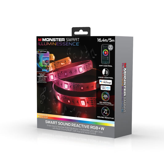 BANDE LUMINEUSE LED MULTICOLORE INTELLIGENTE DE 16 PI