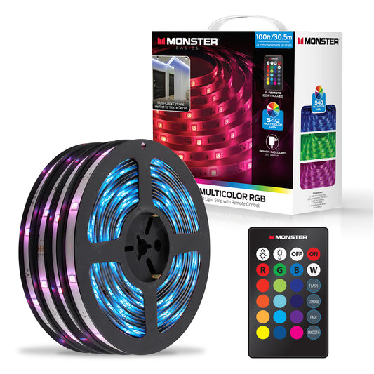 100FT MULTI-COLOR LED LIGHT STRIP INCLUDING REMOTE CONTROL MLB7-2100-RGB