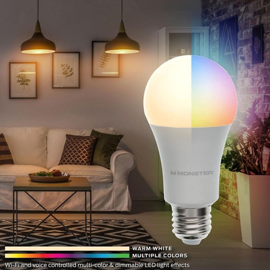 Monster Illuminessence A19 Bulb - RGB & Warm White