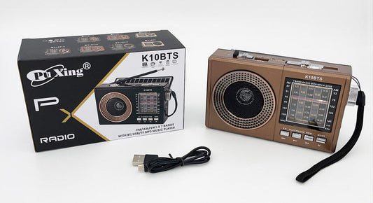AM/FM/SW 7 band portable radio with USB/SD Slot,MP3 and Bluetooth  K13BTS