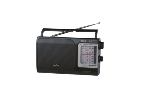 Digital Sunflash RD-4 Radio numérique portative compacte à 4 bandes - Noir