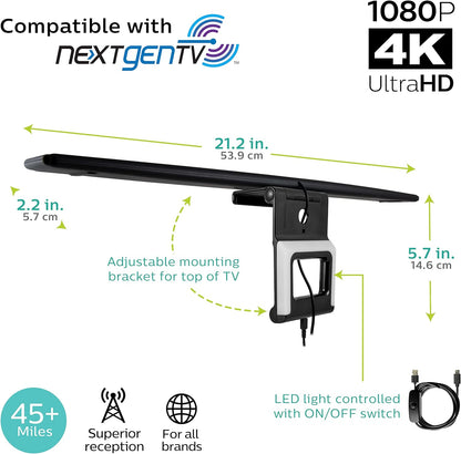 Philips TV Antenna with backlite
