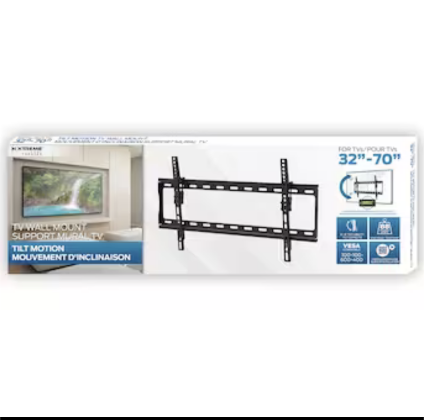 Support mural pour téléviseur - Mouvement d'inclinaison 32"-70"