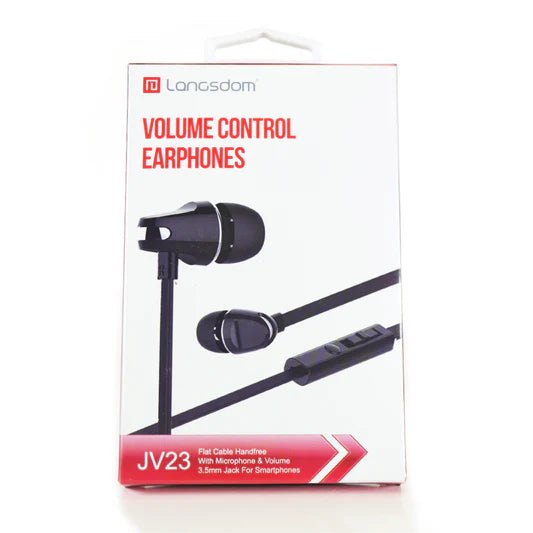 STEREO EARBUDS WITH MIC AND VOLUM CONTROL