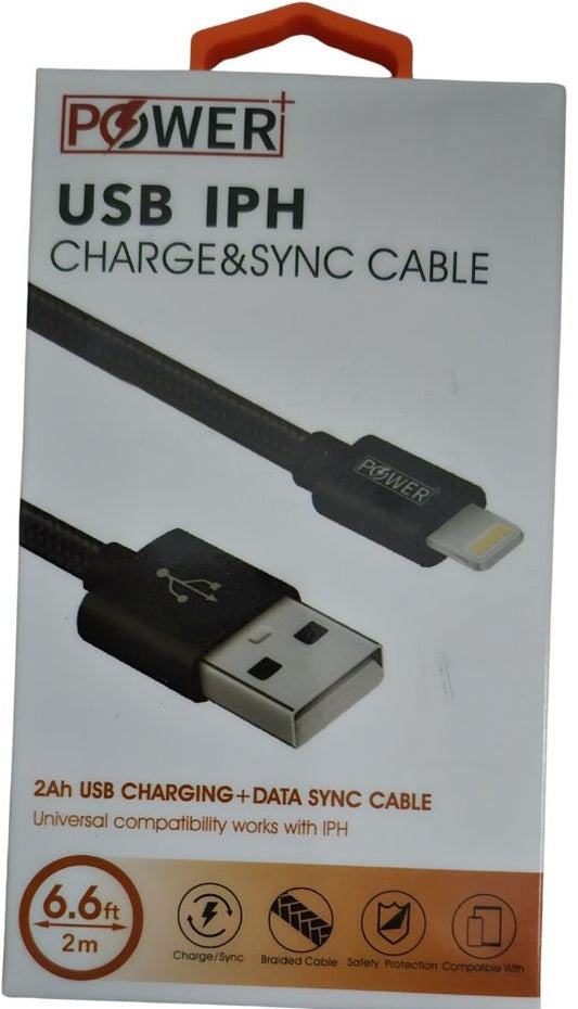 3.3FT Lightning 2Afast charge & sync Braided cable. P+1031ip