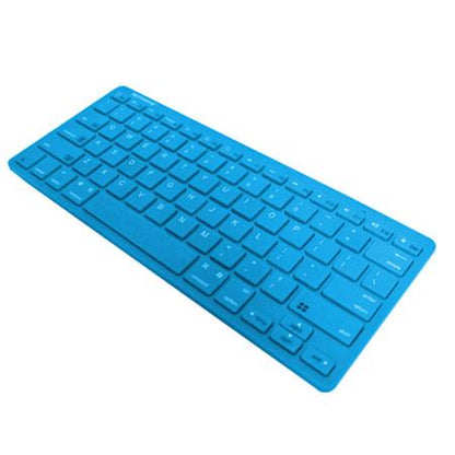 BLUETOOTH WIRELESS KEY BOARD BLUE