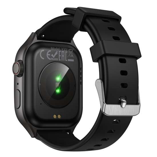 Watch - Hoco Y33 Smart Watch - Bluetooth Calling - Black (IP67 Waterproof)