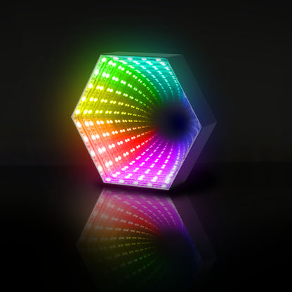Monster LED Rechargeable Multi-Color 3D Mirror Light, 300 Possible Settings, Compact, USB-Powered