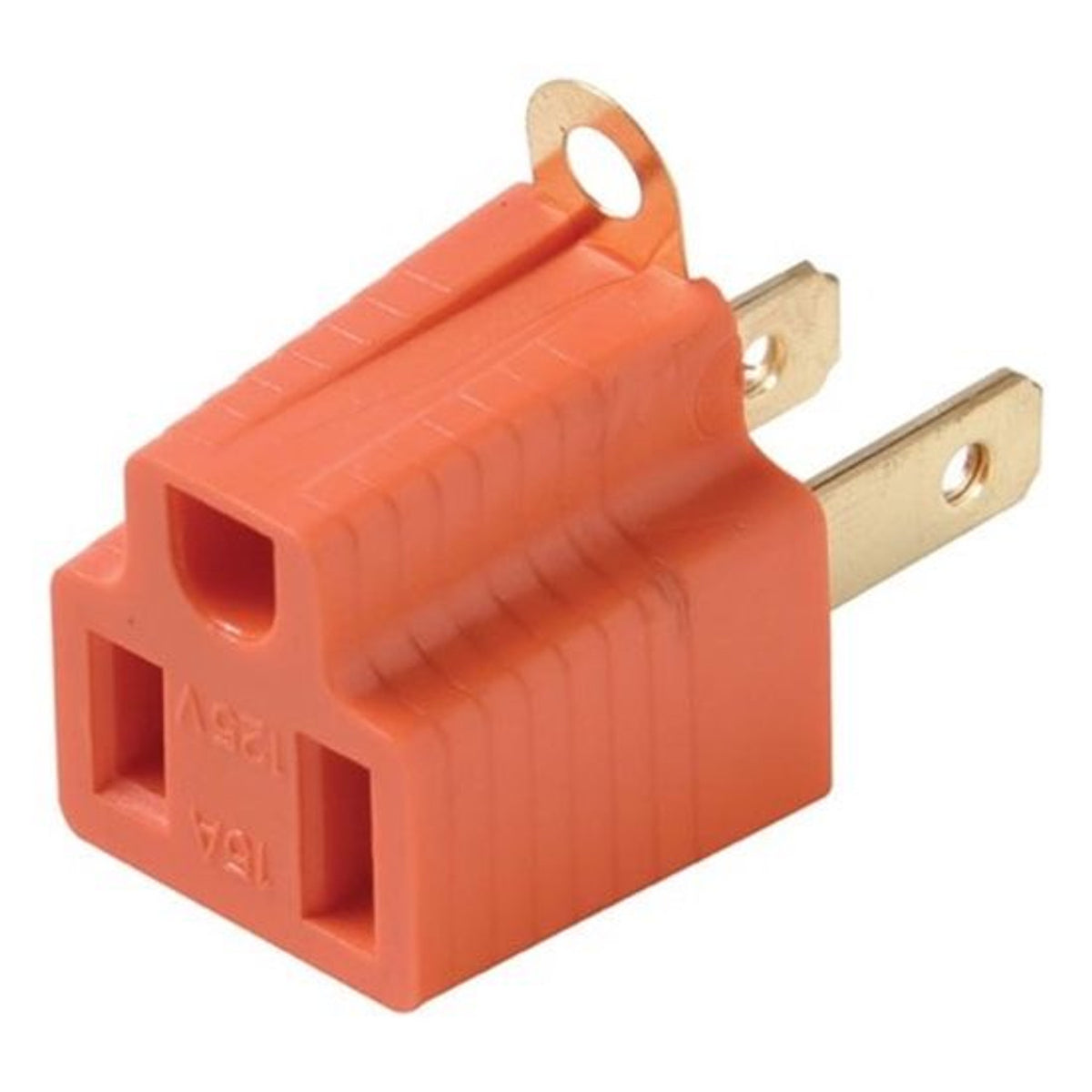 Ground Adapter AC Polarized 3 Prong Outlet Plug to 2 Prong P514
