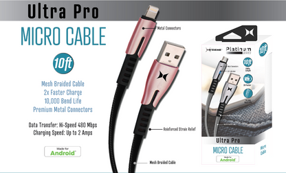 XAS8-1018_10ft Micro USB Cable