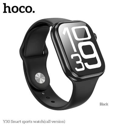HOCO Y30 Smart Sports Watch (Call Version) -Black