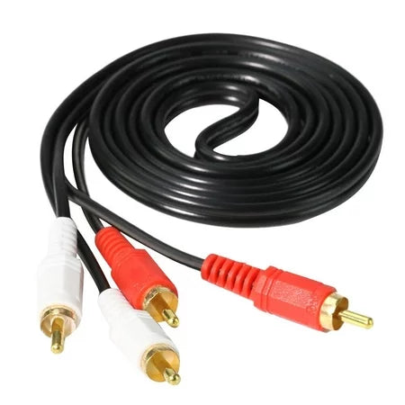 6FT 2X2 RCA PLUG (GOLD PLATED)